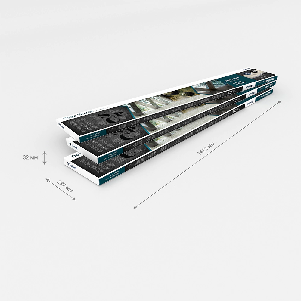 SPC плитка с фаской 4,6 мм 34 класс 1,89 м2 TARKETT Дип Хаус Стенли