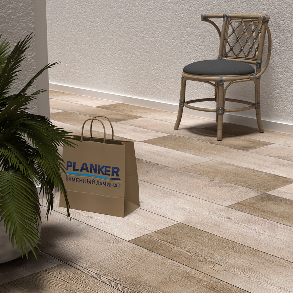 SPC плитка PLANKER Force Дуб Фридом с фаской 3,5 мм 33 класс 2,6352 м2