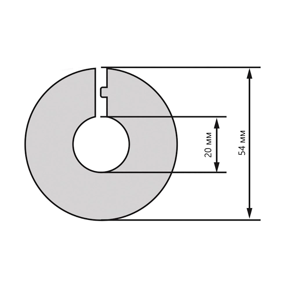 Накладка для труб ПВХ Rico Leo Венге 20 мм 2 шт