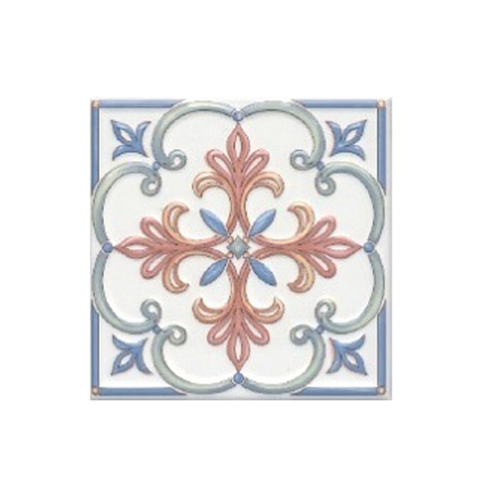 Плитка настенная Суррей декорированная голубая 20х20 см