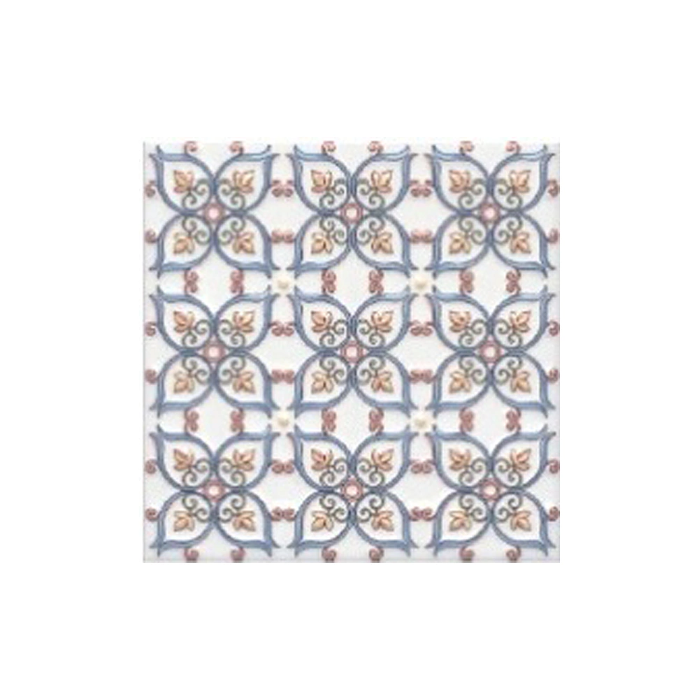 Плитка настенная Суррей декорированная голубая 20х20 см