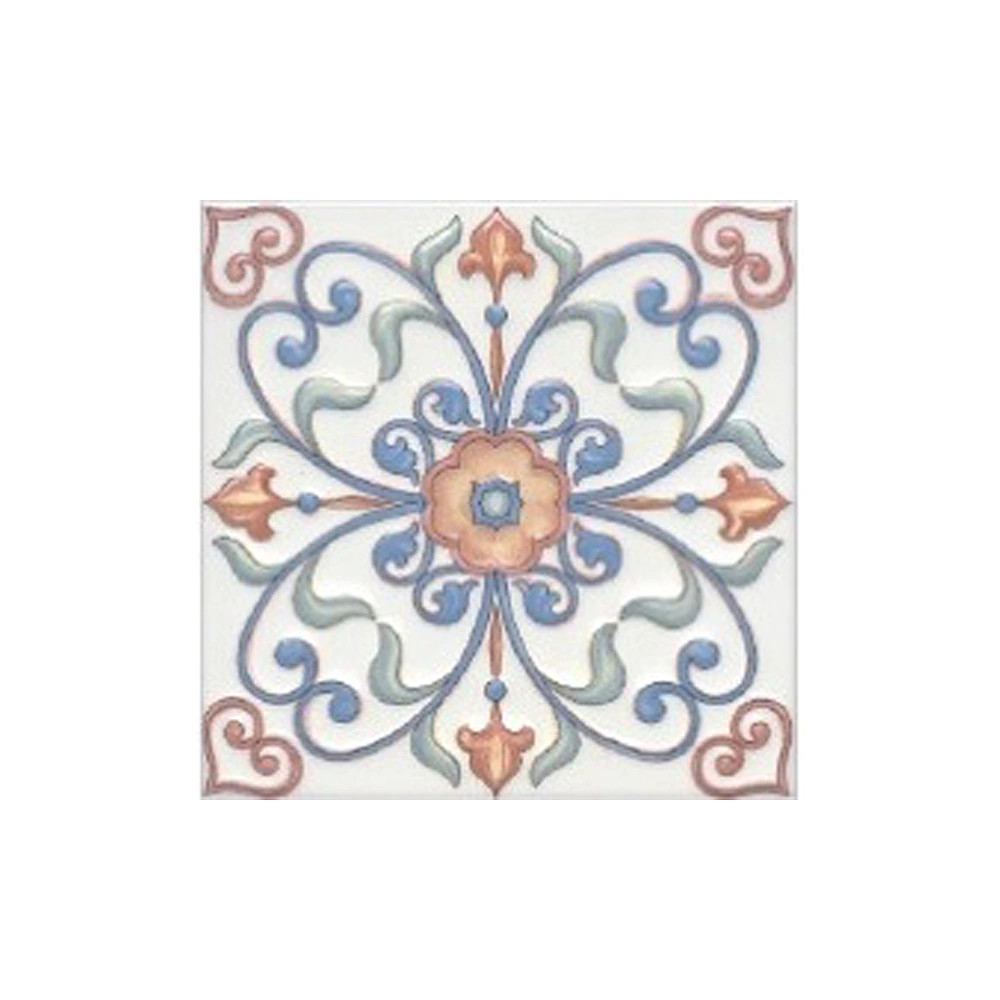 Плитка настенная Суррей декорированная голубая 20х20 см