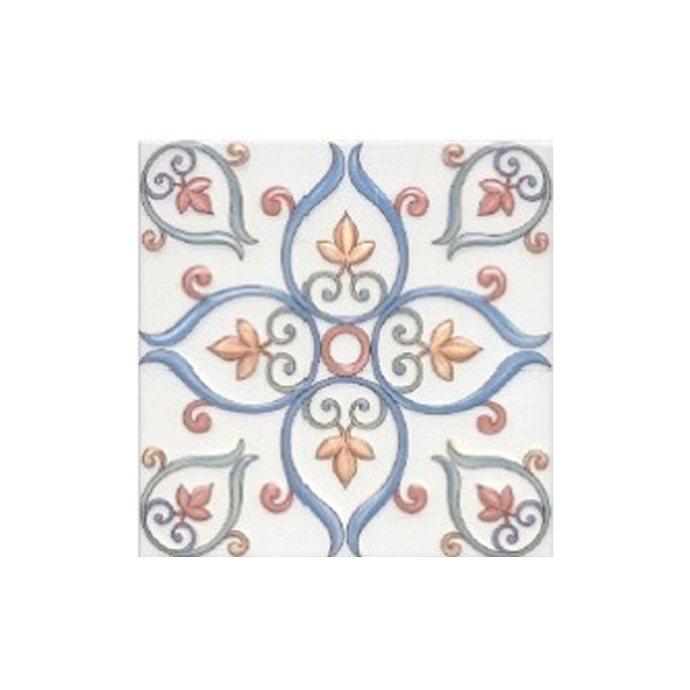 Плитка настенная Суррей декорированная голубая 20х20 см