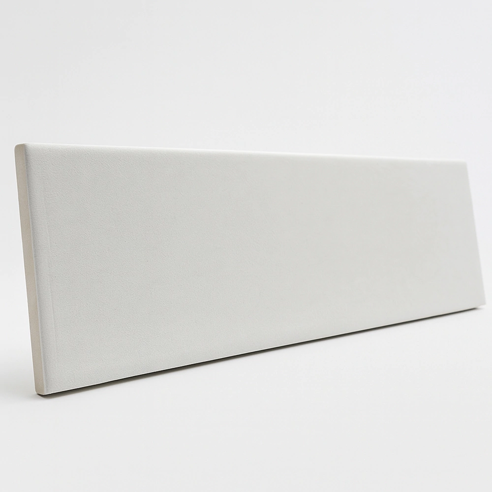 Плитка настенная 7,5х30 см Терра/Terre Off белая матовая