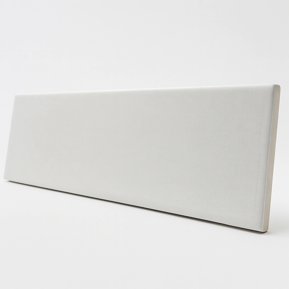 Плитка настенная 7,5х30 см Терра/Terre Off белая матовая