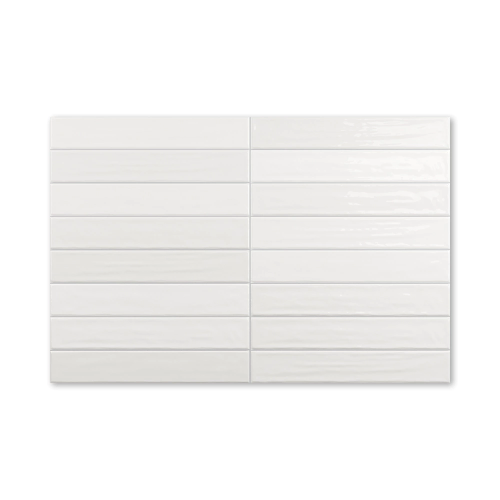 Плитка настенная 5х30 см Никайя/Nikaia белая глянцевая