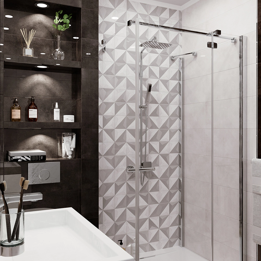 Плитка настенная Нуар геометрия 25х60 см