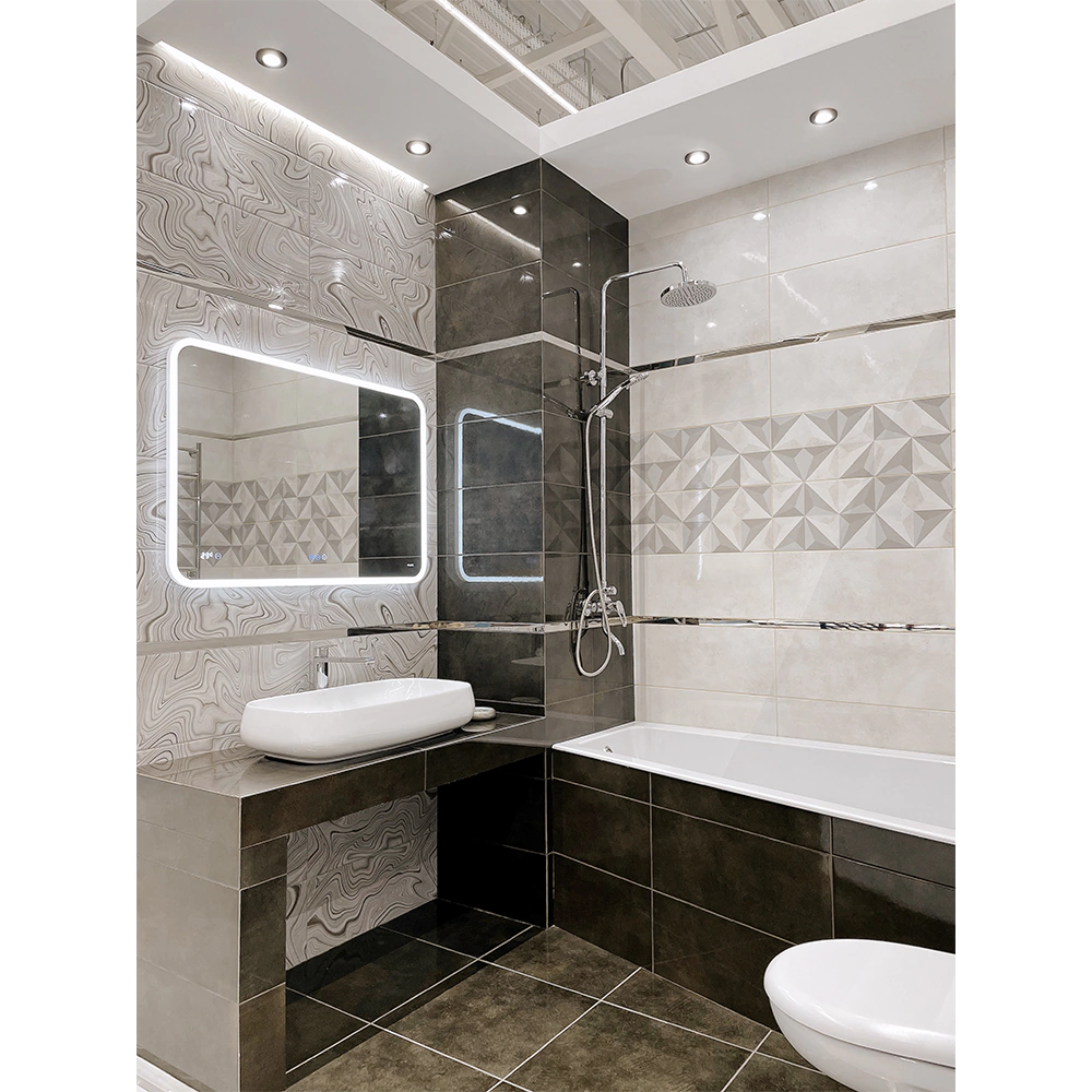 Плитка настенная Нуар геометрия 25х60 см