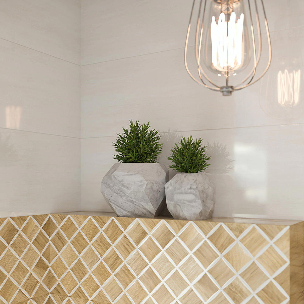 Плитка настенная Миракл натуральная структура 25х75 см