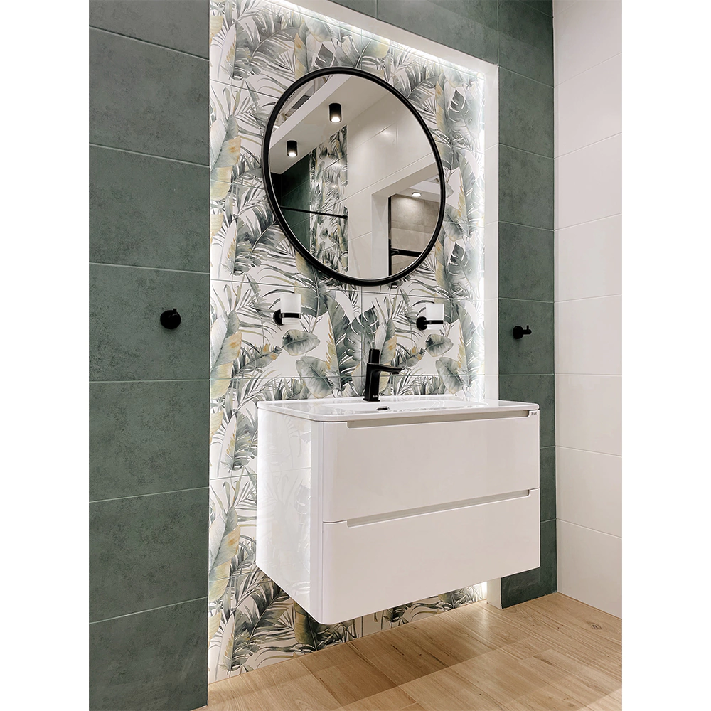 Плитка настенная Бурано зеленая 30,8х60,8 см