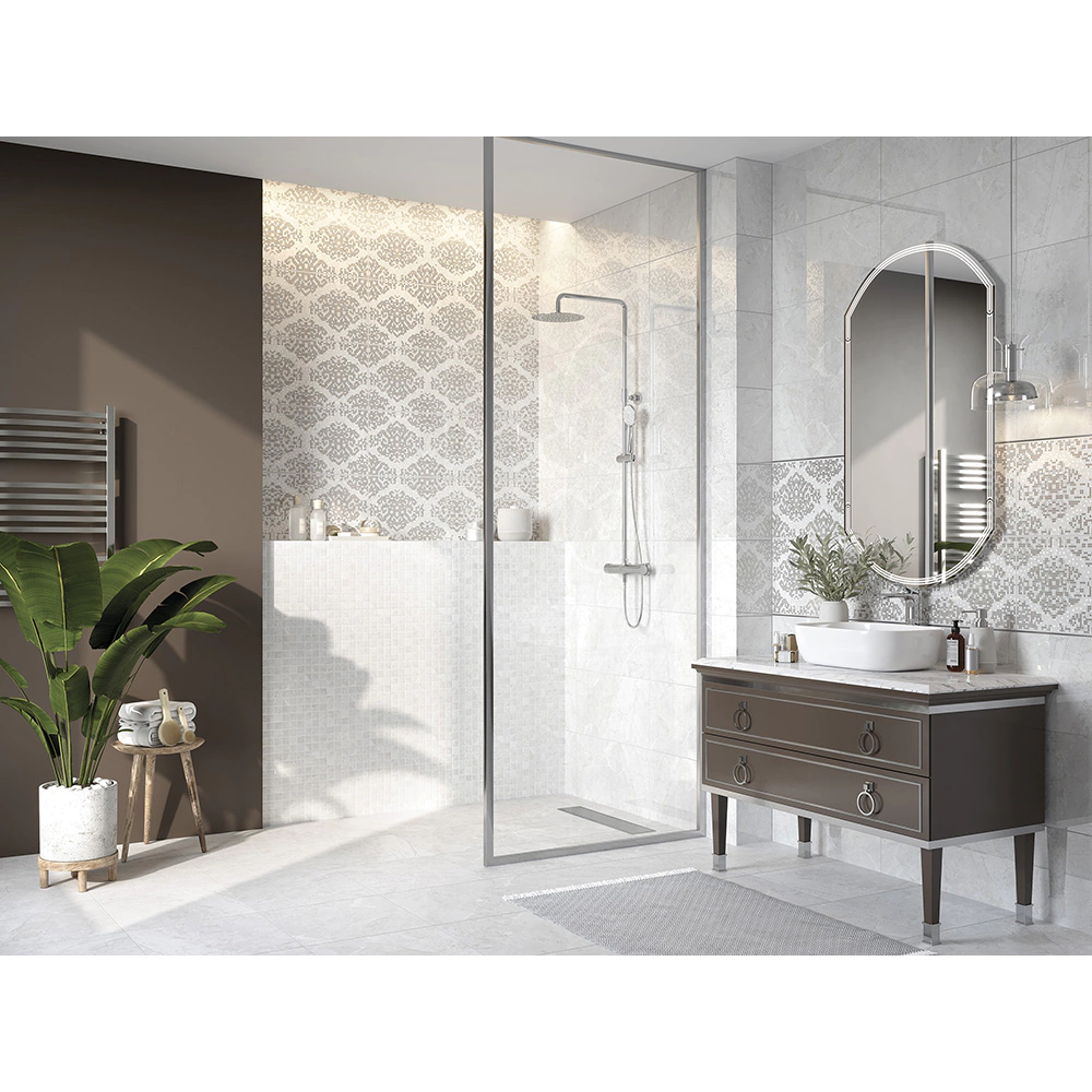 Плитка настенная Даллас светло-серая 29,8х59,8 см