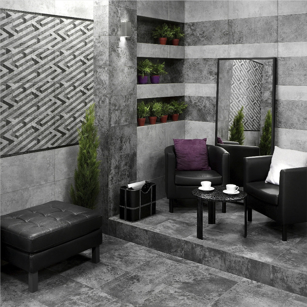 Плитка настенная Нью-Йорк светло-серая 30х60 см