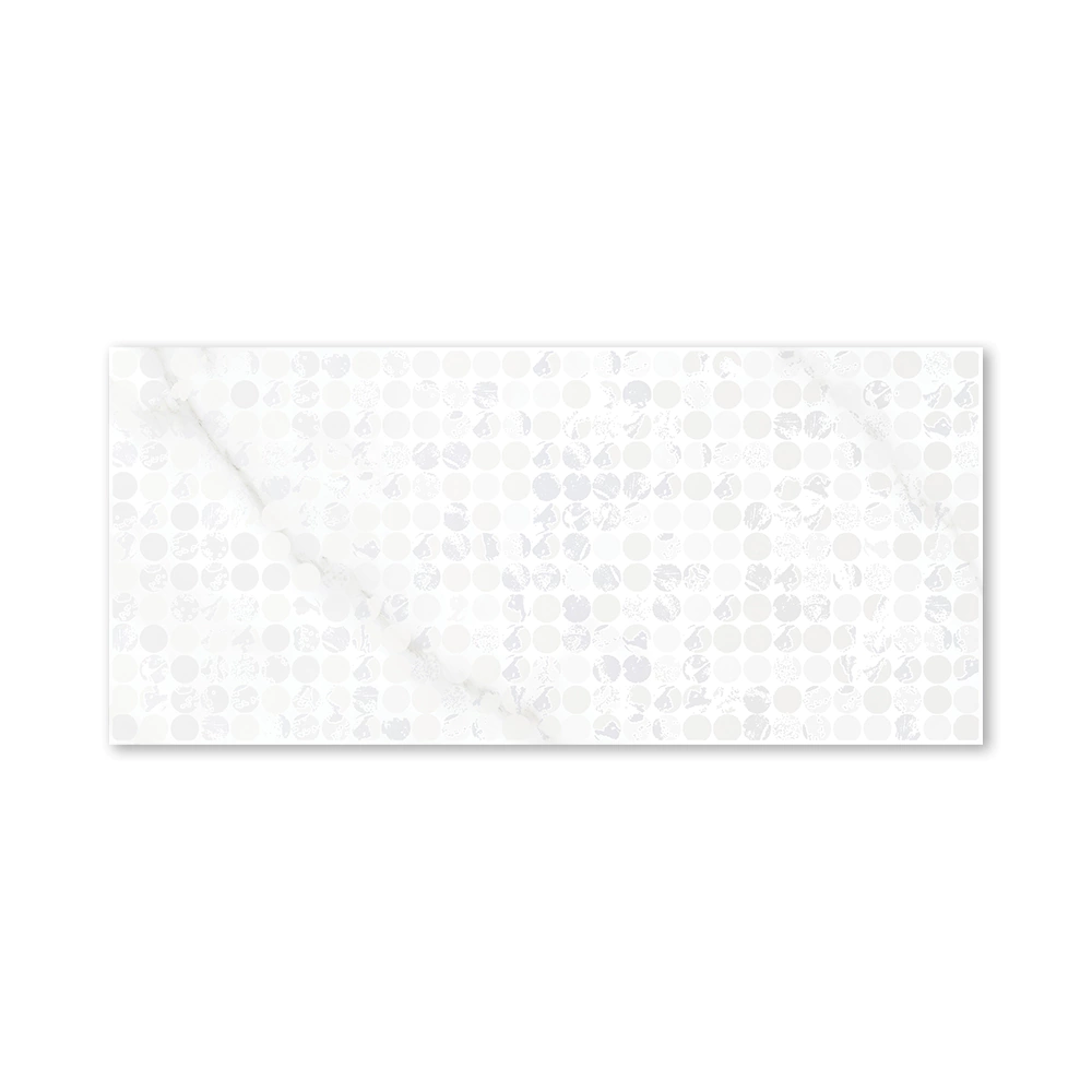 Декор настенный Глиттер белый 20х44 см