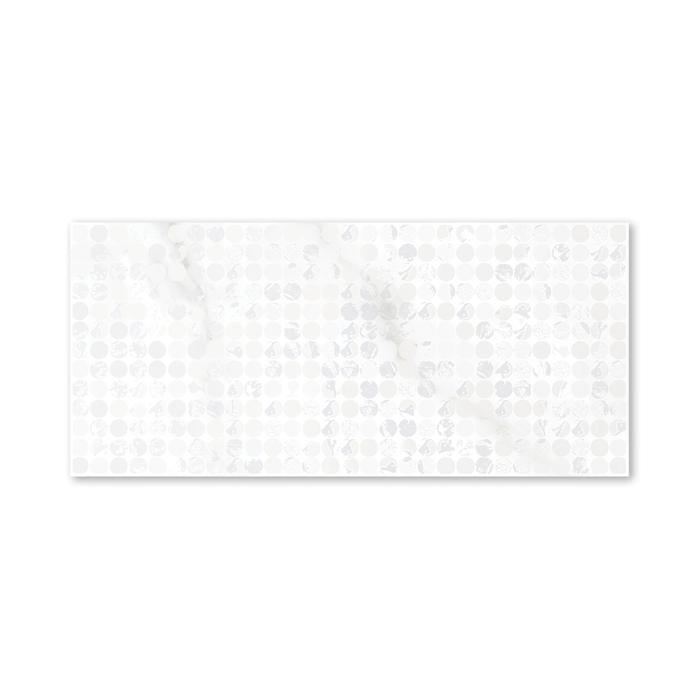 Декор настенный Глиттер белый 20х44 см