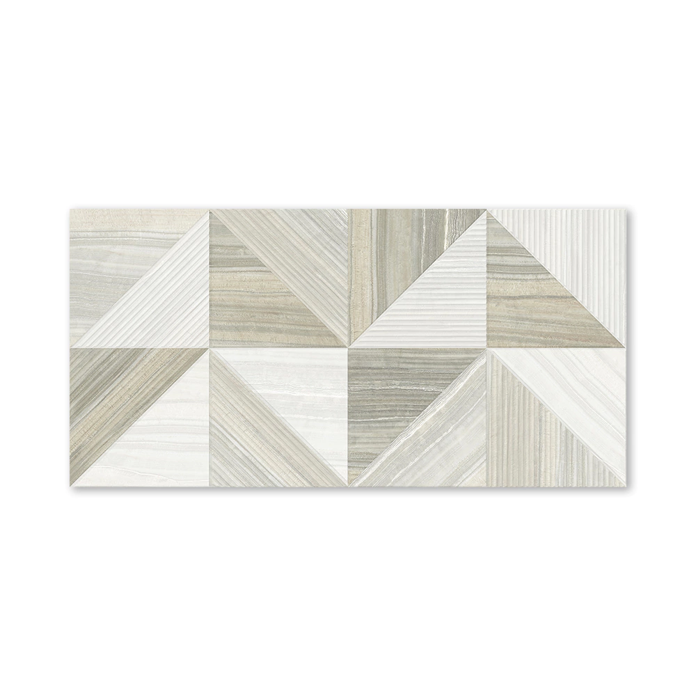 Декор настенный Палиссандро оливковый гео 30х60 см