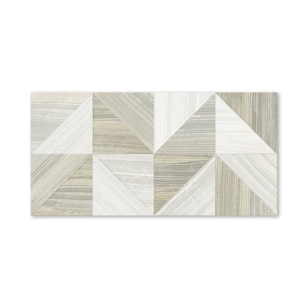 Декор настенный Палиссандро оливковый гео 30х60 см