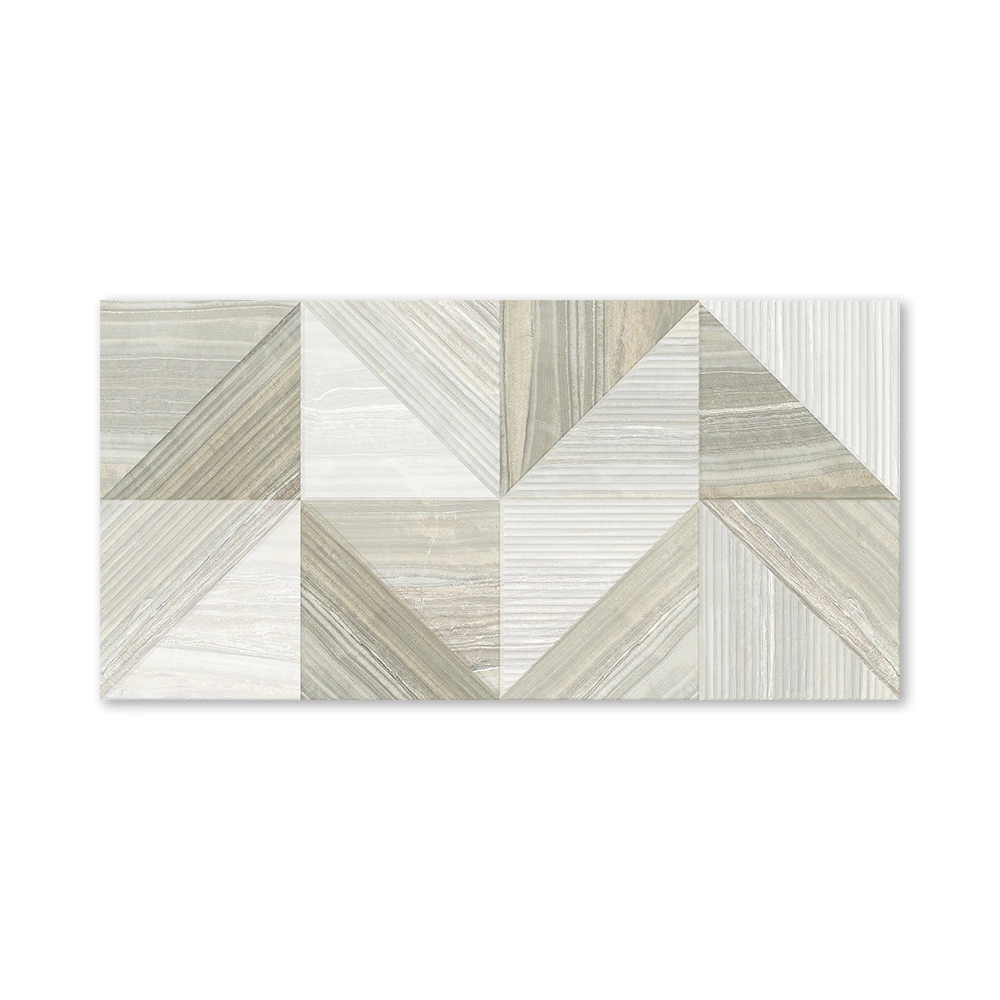 Декор настенный Палиссандро оливковый гео 30х60 см