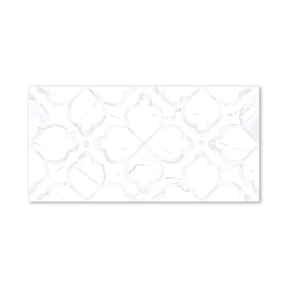 Плитка настенная Карина белая цветы 29,8х59,8 см