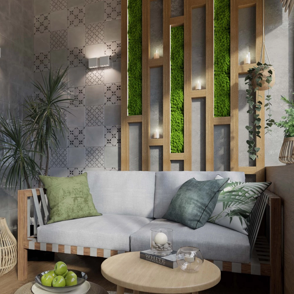 Плитка настенная Джаз темно-серая 20х20 см