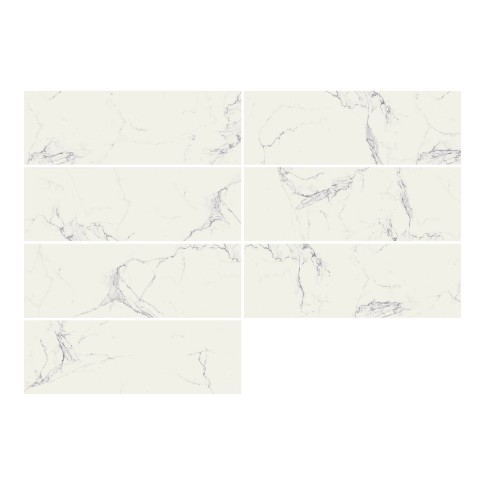 Плитка настенная Адонис белая 30х90 см ректификат