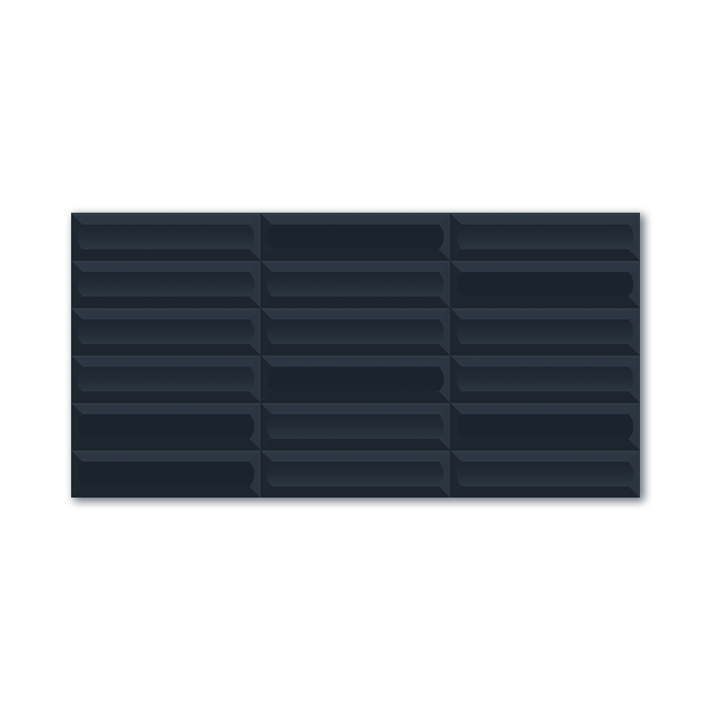 Плитка настенная Сенсо черная структура 30х60 см ректификат