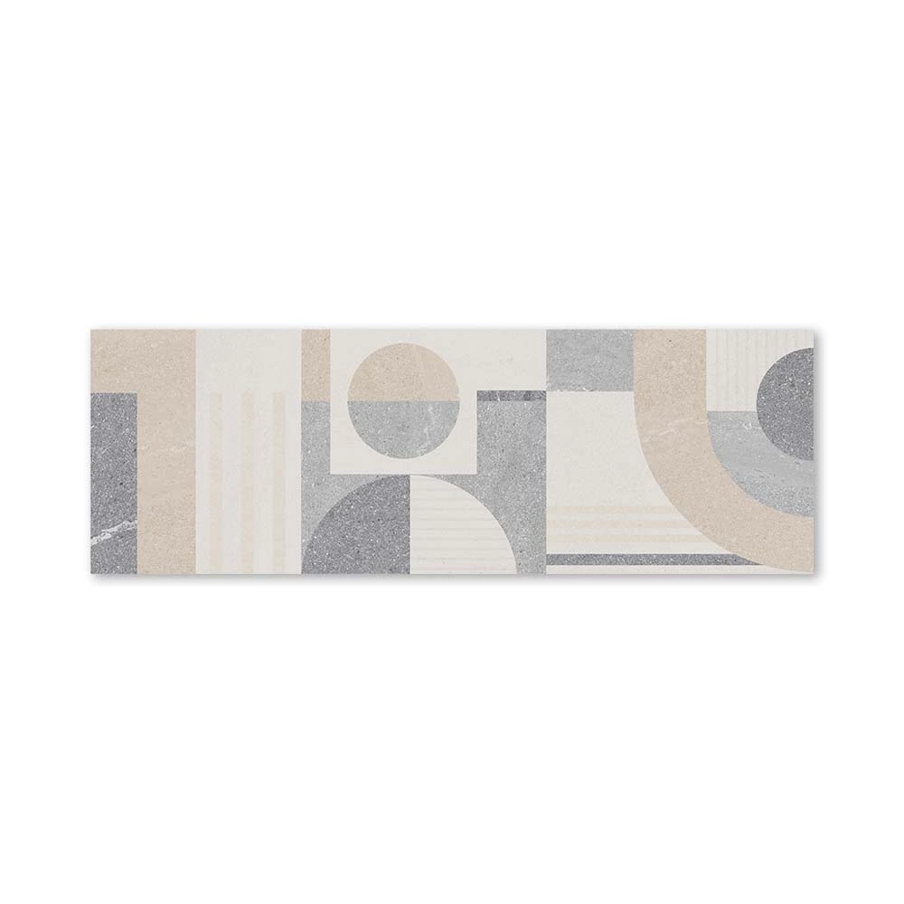 Плитка настенная Лингтон геометрия микс 33,3х100 см