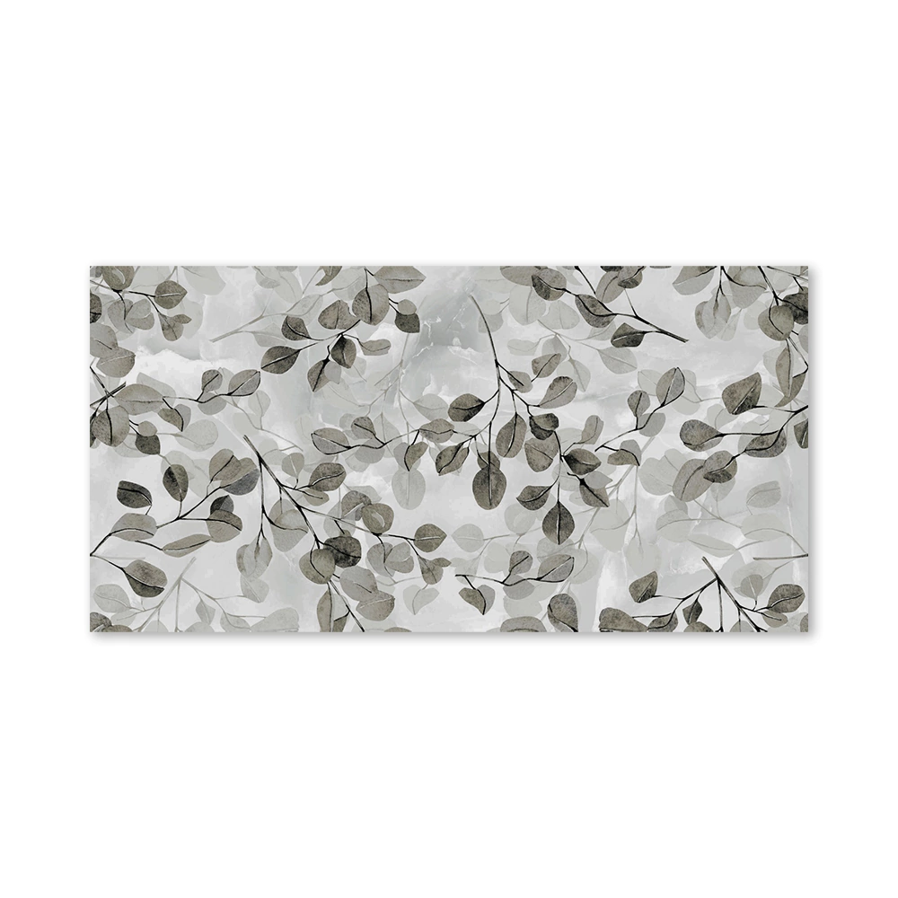 Плитка настенная Сильвия серая декор 30х60 см ректификат