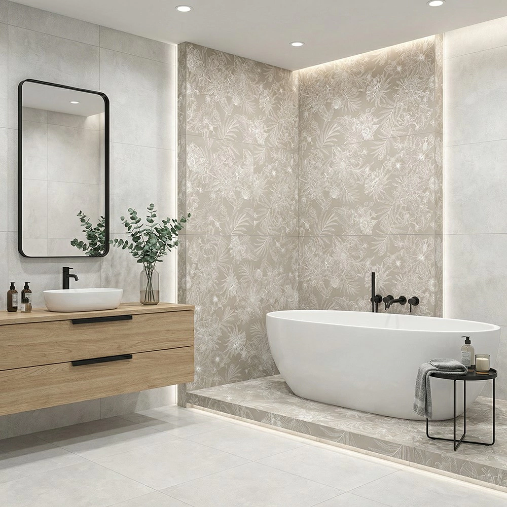 Декор настенный Таделакт серый 60х119,5 см ректификат