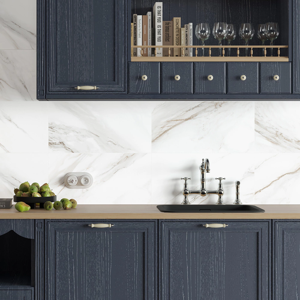 Керамогранит 30х60 см Калакатта андреа белый carving матовый ректификат