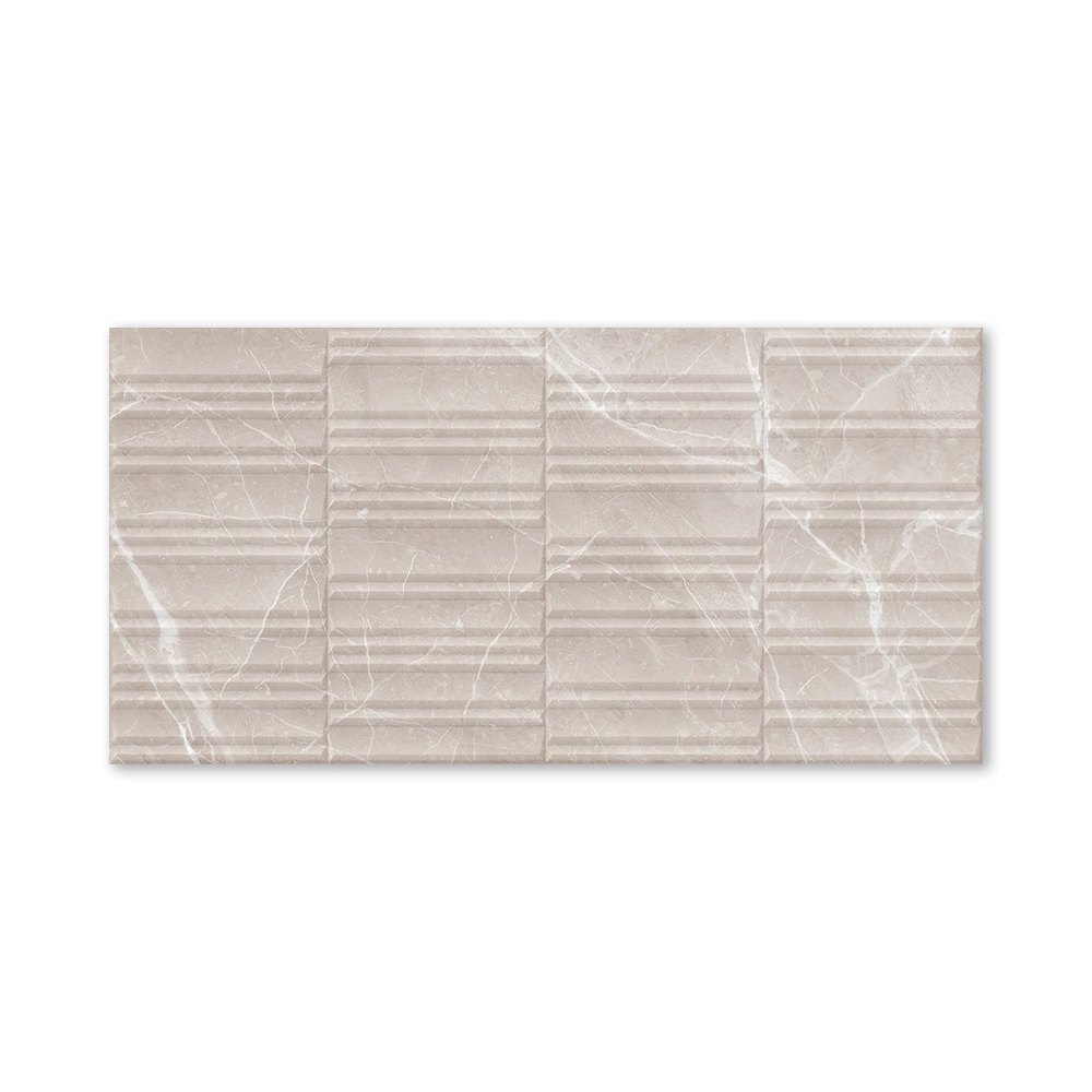 Плитка настенная 30х60 см Крета 02 бежевая структура матовая