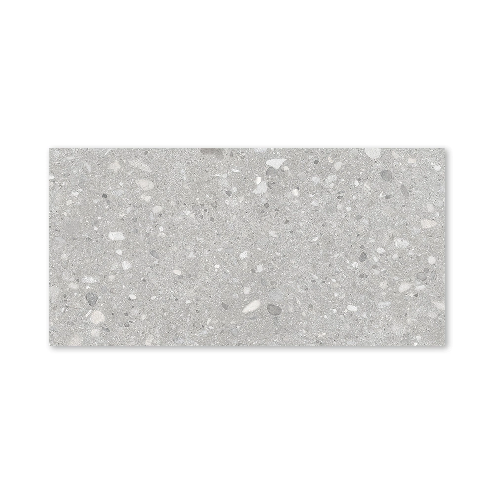 Плитка настенная 30х60 см Форма 02 серая терраццо матовая