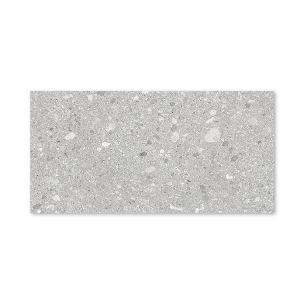 Плитка настенная 30х60 см Форма 02 серая терраццо матовая