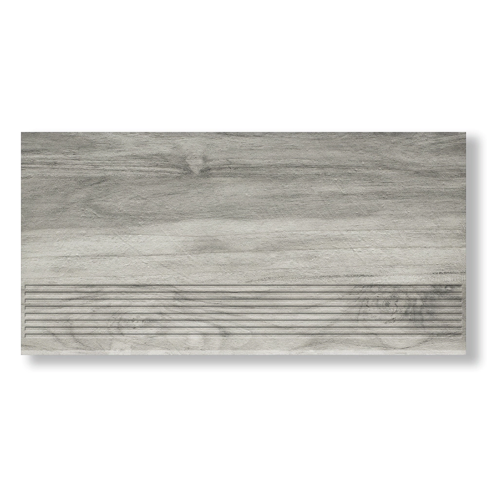 Ступень керамогранит Аутландер грис матовый 30х60 см