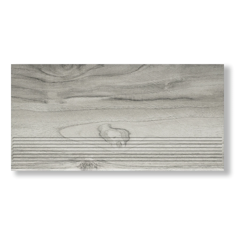 Ступень керамогранит Аутландер грис матовый 30х60 см