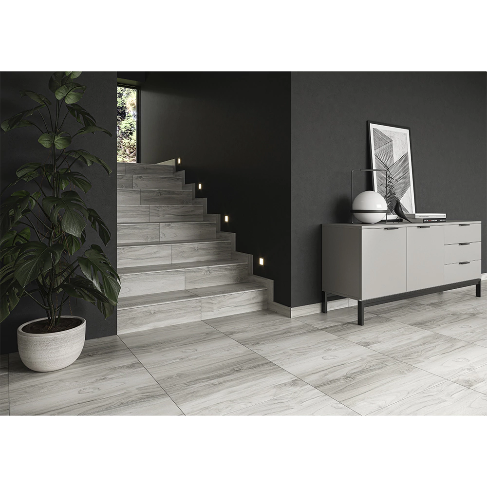 Ступень керамогранит Аутландер грис матовый 30х60 см