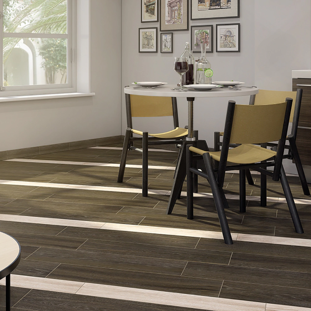 Керамогранит Фрегат белый 20х80 см ректификат