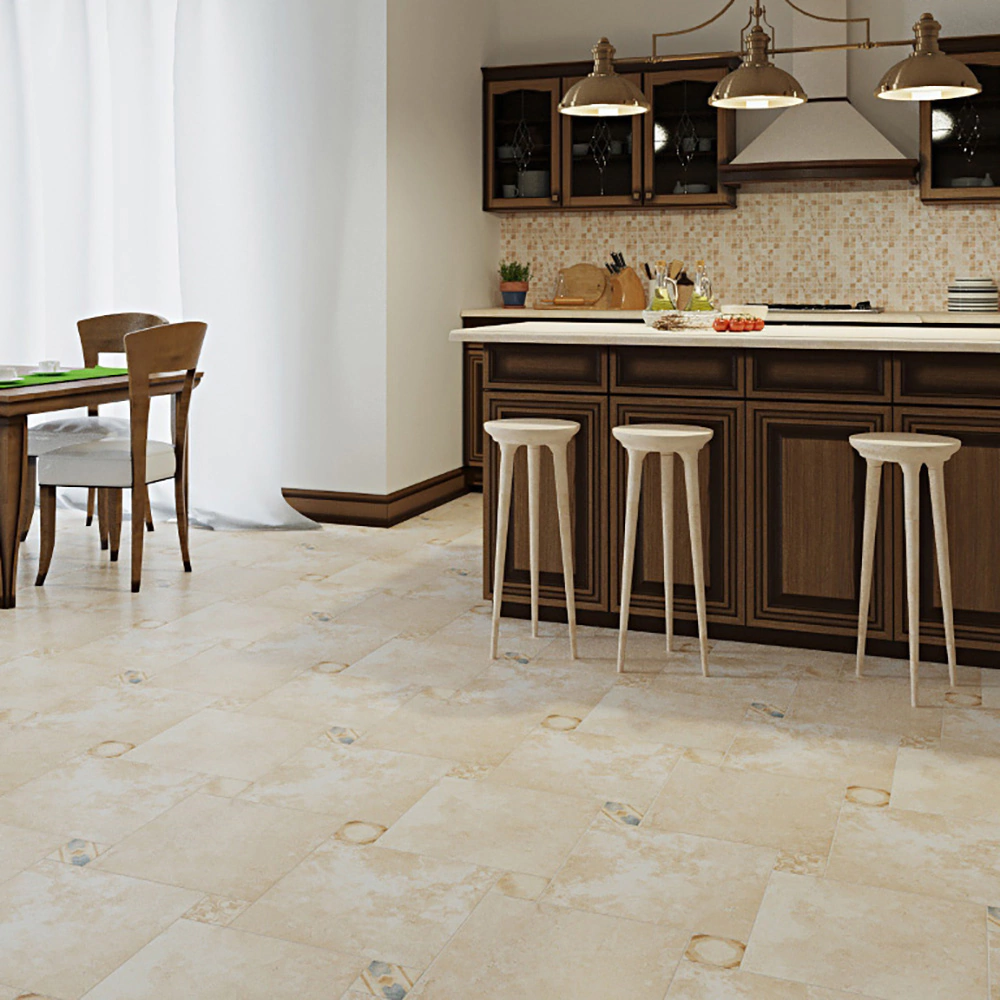 Вставка для плитки Тиволи бежевая 01 9,5х9,5 см