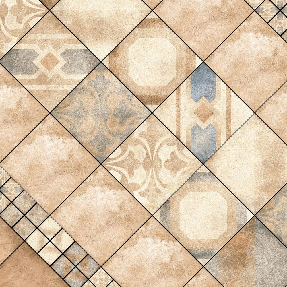 Вставка для плитки Тиволи бежевая 01 9,5х9,5 см