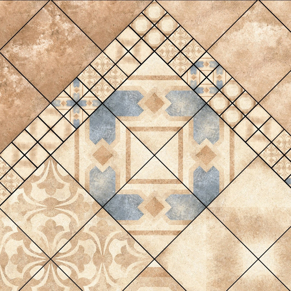 Вставка для плитки Тиволи бежевая 01 9,5х9,5 см