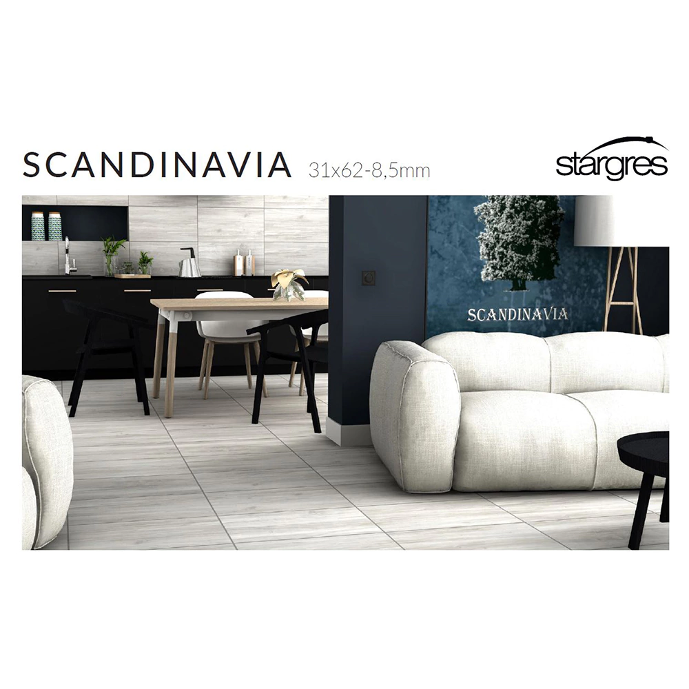 Керамогранит Скандинавия бежевый матовый 31х62 см