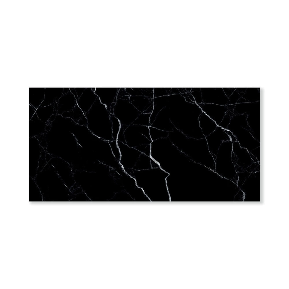 Керамогранит Маркина чёрный полированный 60х120 см ректификат