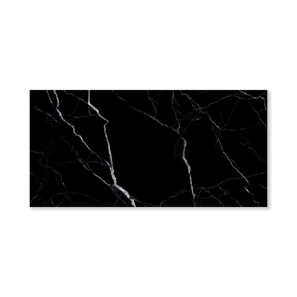 Керамогранит Маркина чёрный полированный 60х120 см ректификат