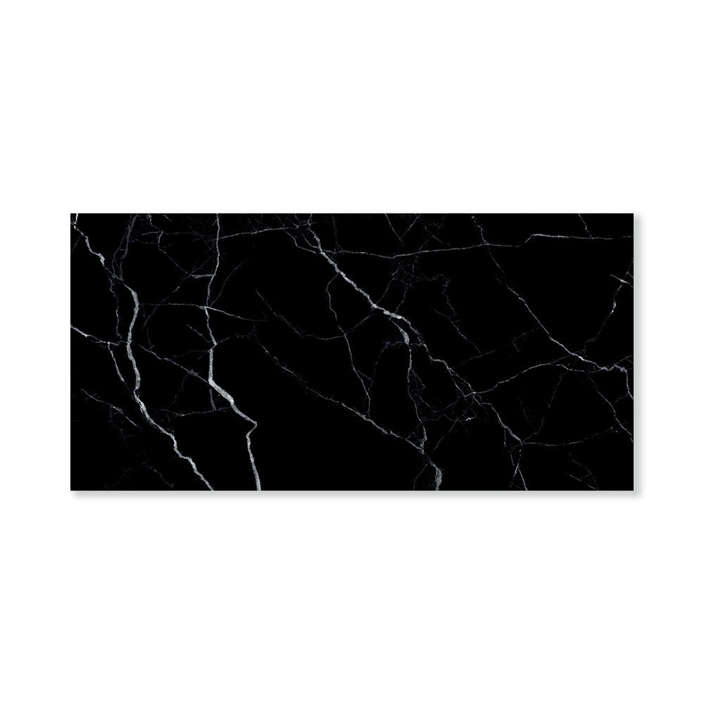 Керамогранит Маркина чёрный полированный 60х120 см ректификат