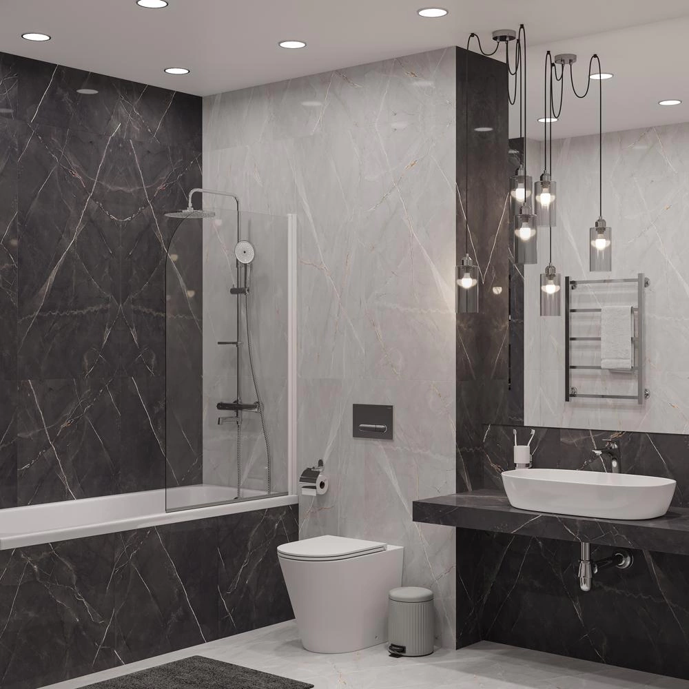 Керамогранит Альфа блэк полированный 60х120 см ректификат