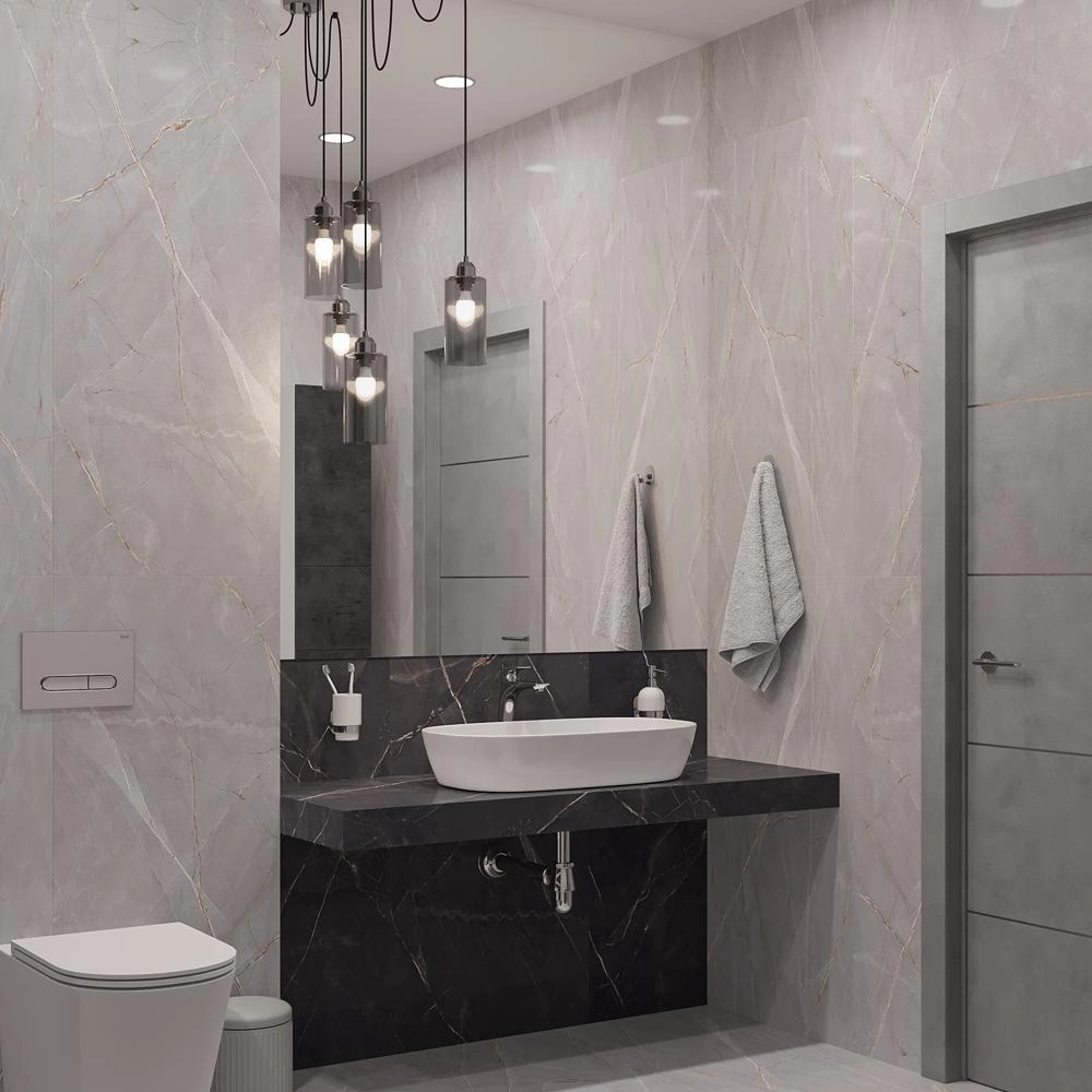 Керамогранит Альфа блэк полированный 60х120 см ректификат