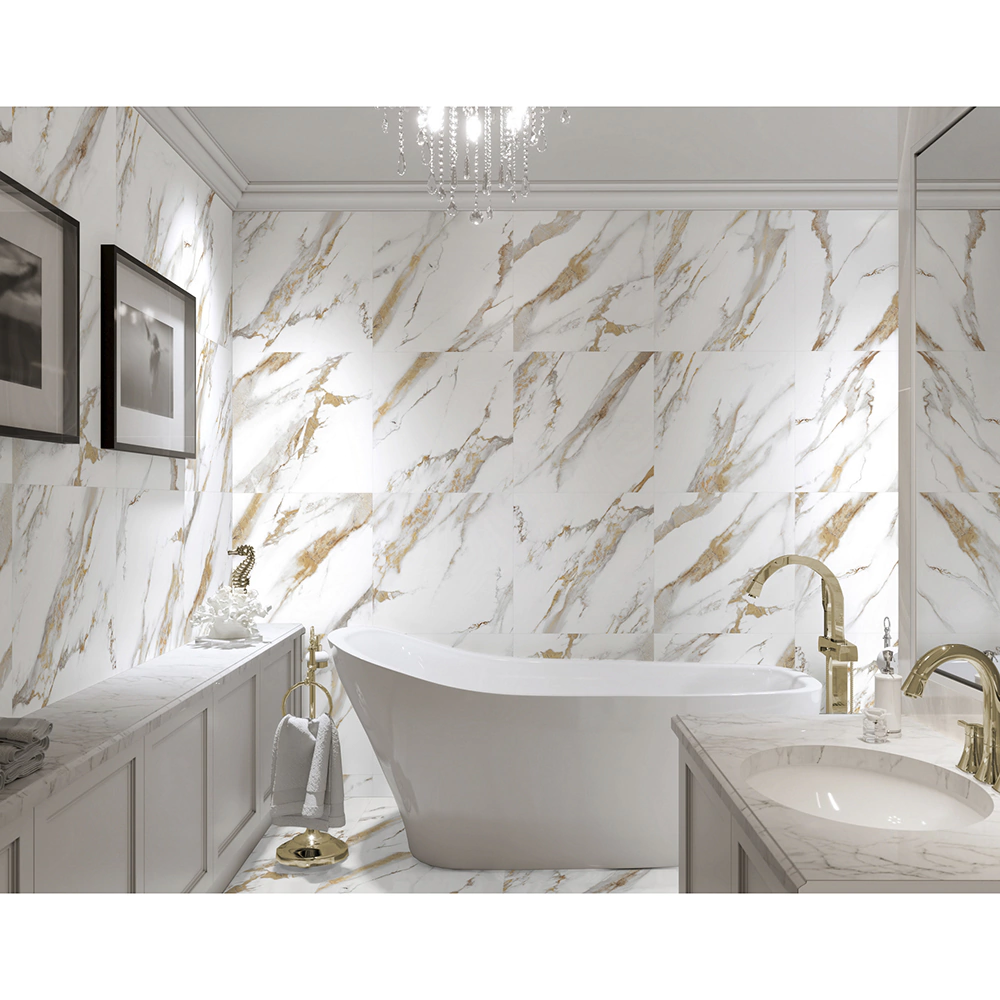 Керамогранит Калакатта роял белый матовый 60х60 см ректификат