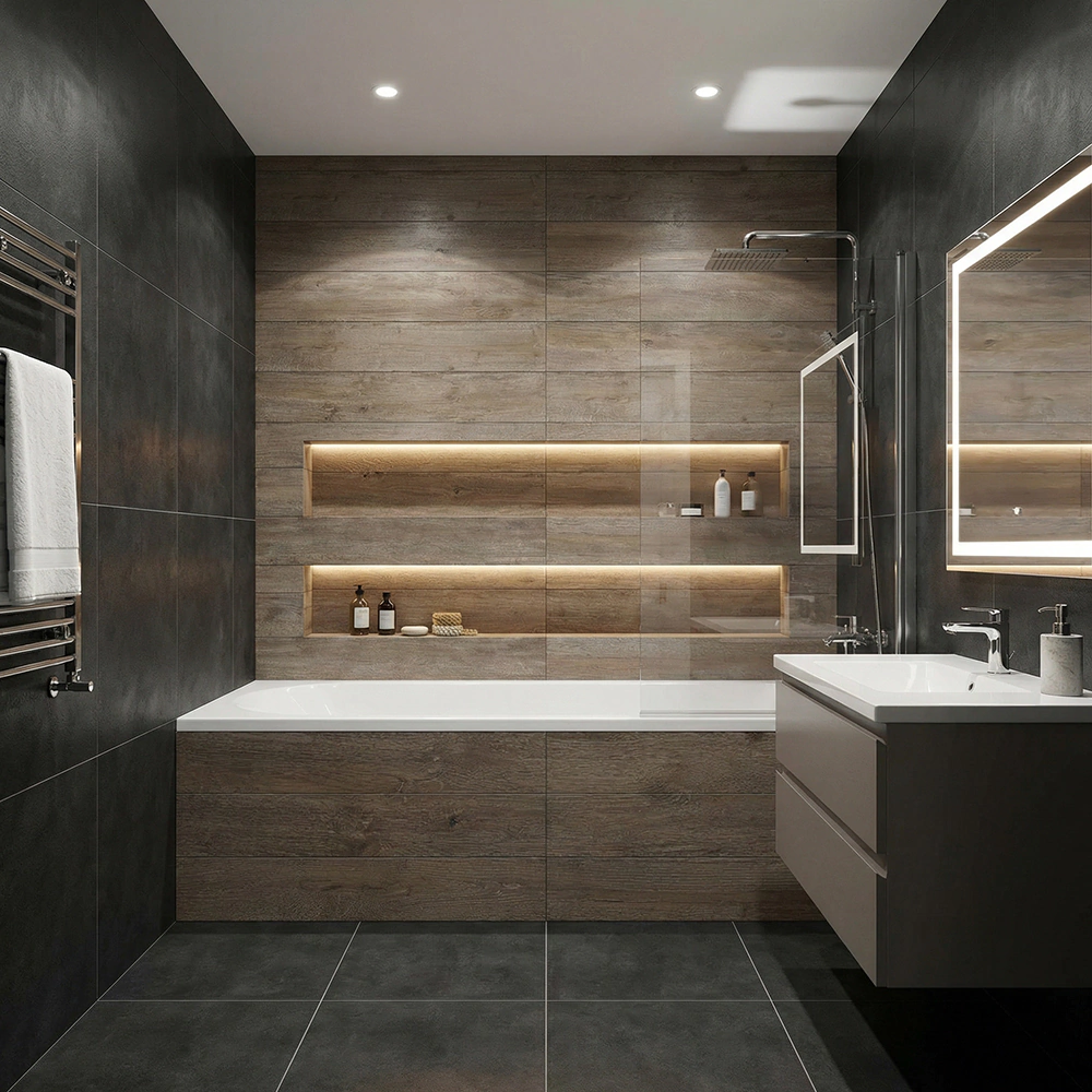 Керамогранит Цементино графит матовый 60х60 см ректификат