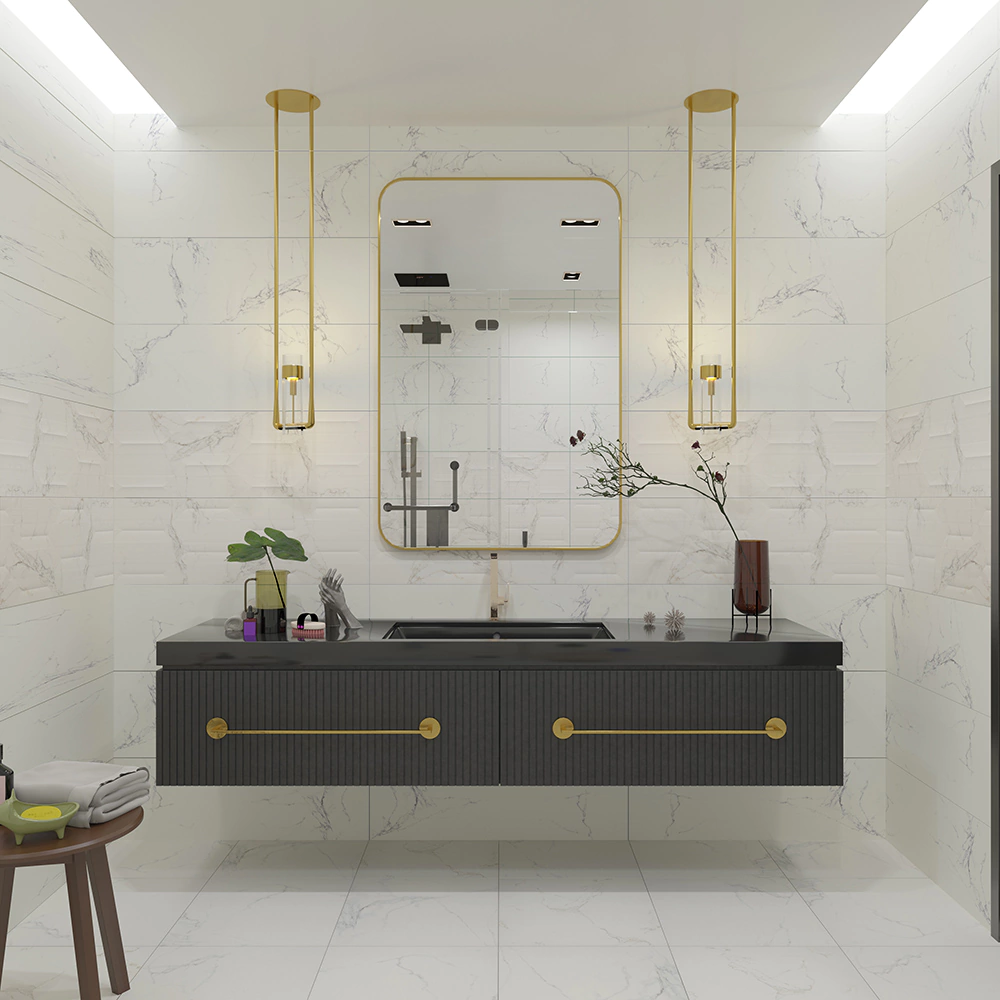 Плитка напольная Адонис белая матовая 45х45 см ректификат