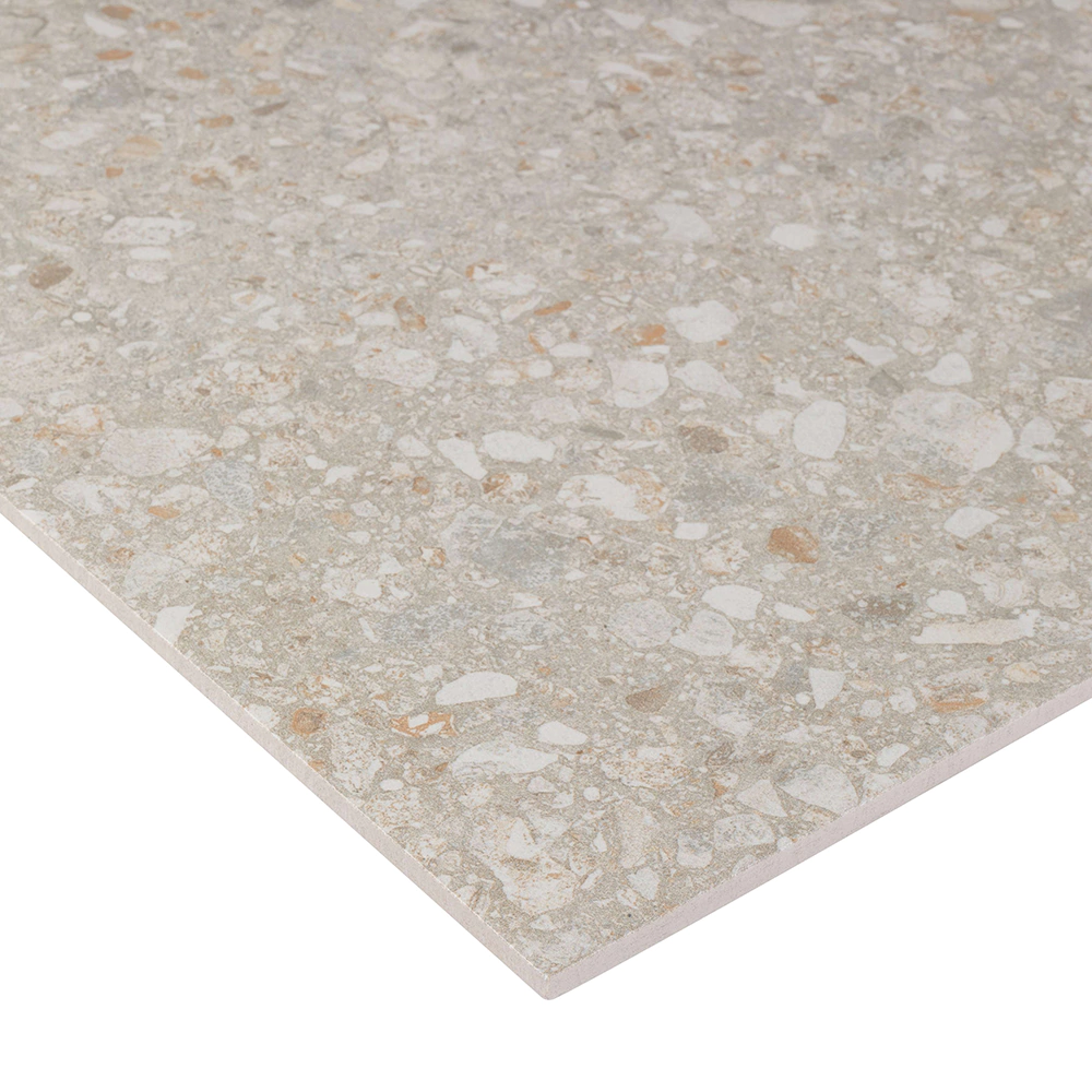 Керамогранит Джаспер JP01 Терраццо бежевый матовый 40,5х40,5 см