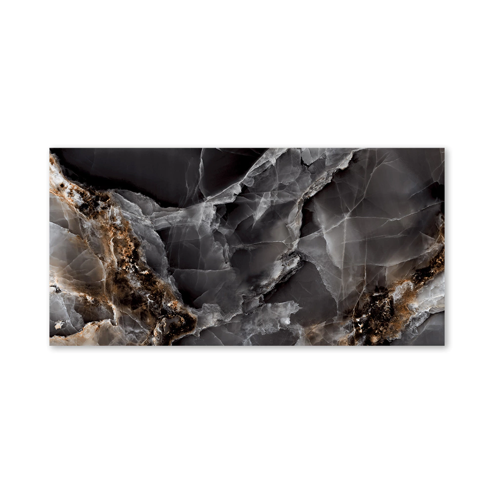 Керамогранит Мистик Оникс блэк полированный 60х120 см ректификат